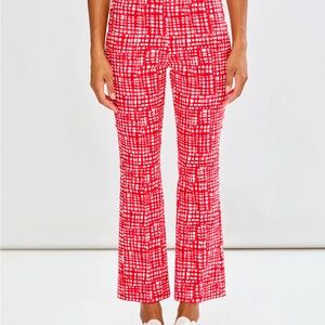 Sara Campbell Pink Crop Pants XS Slim Stretch Preppy Resort 37”